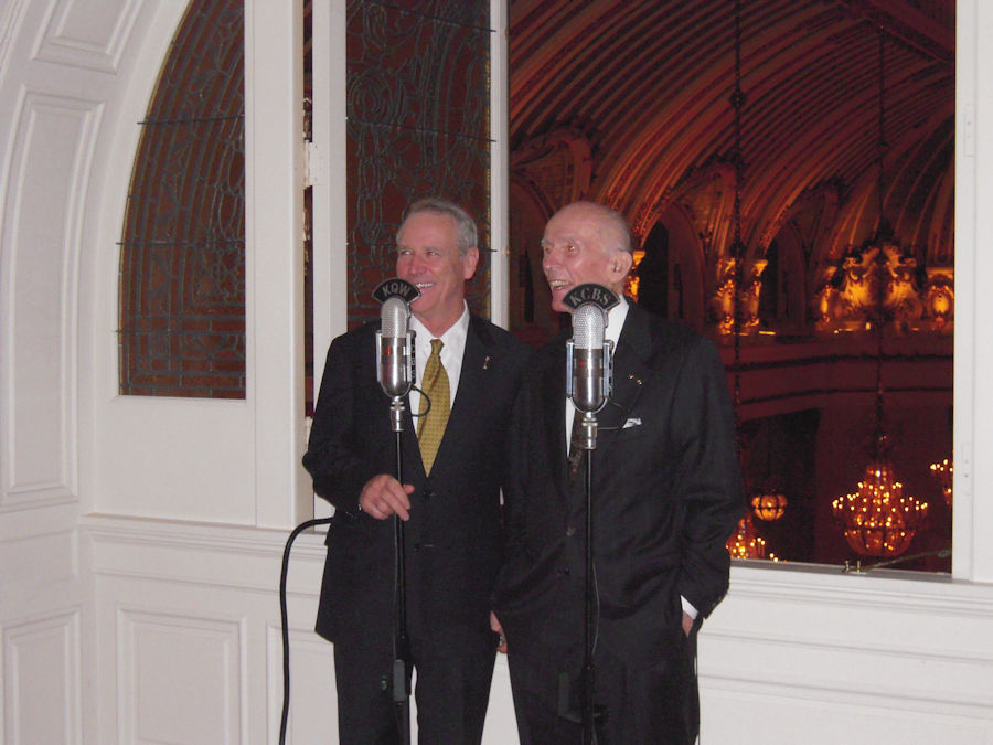Ed Cavagnaro and Al Hart at the KCBS 100th Anniversary Party